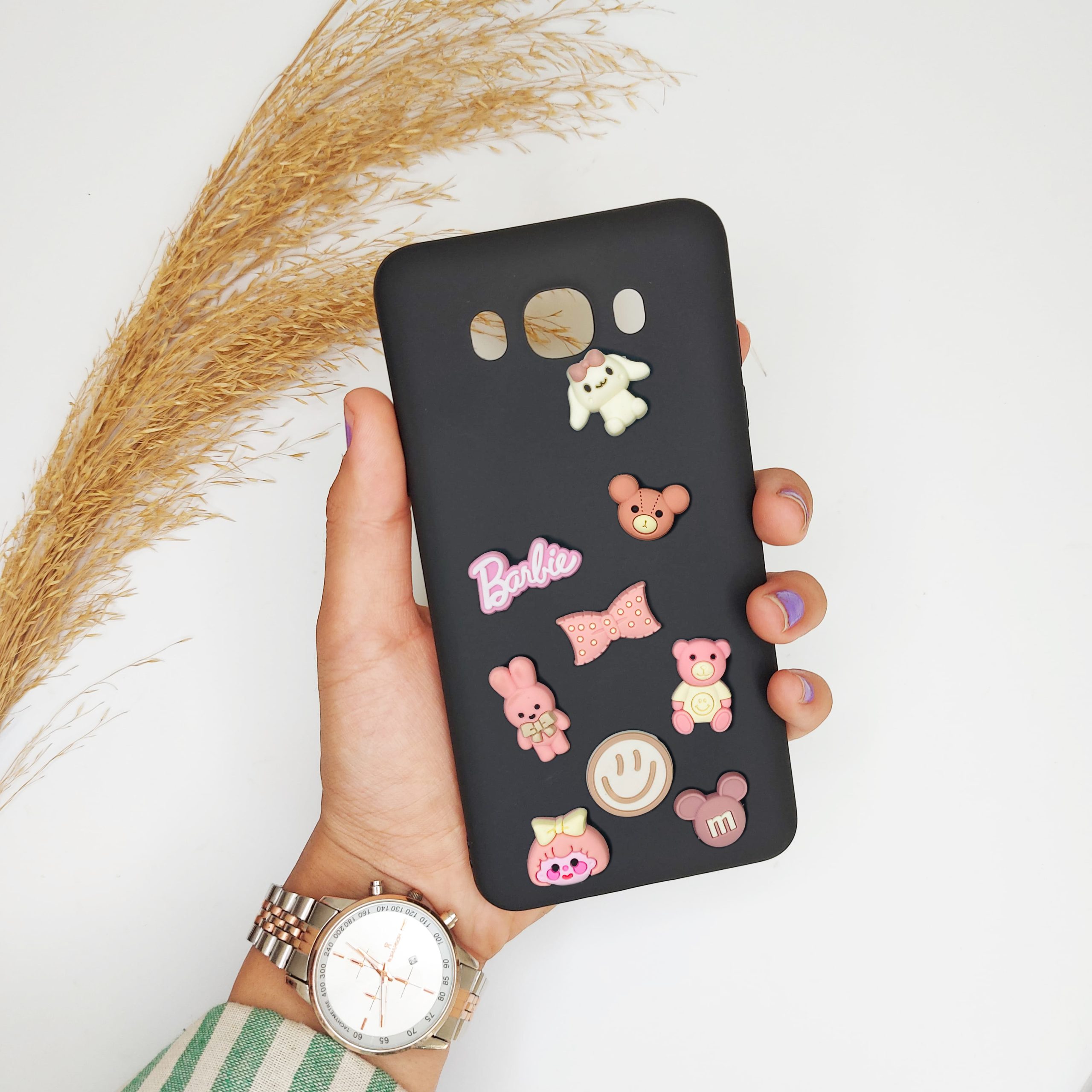 قاب گوشی سامسونگ J5 2016 دخترانه عروسکی برجسته خرسی